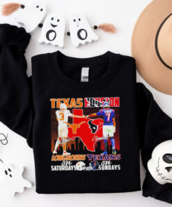 Texas Longhorns on Saturdays Texas Houston on Sundays signature shirt