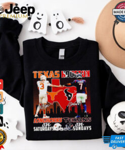 Texas Longhorns on Saturdays and Houston Texans on Sundays Ewers and Stroud shirt