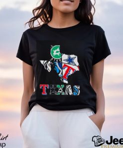 Texas Maps Sports Teams Logo 2024 Shirt