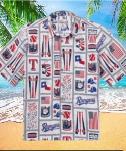 Texas Rangers Hawaiian Shirt – Baseball Patriot Edition