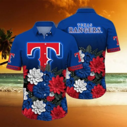 Texas Rangers MLB Flower Hawaii Shirt And Tshirt For Fans,