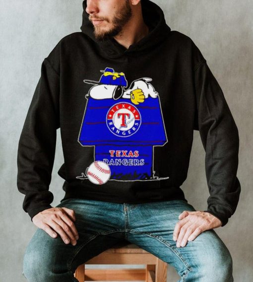 Texas Rangers Snoopy And Woodstock The Peanuts Baseball shirt