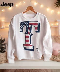 Texas Rangers T logo x Flag of the United States shirt