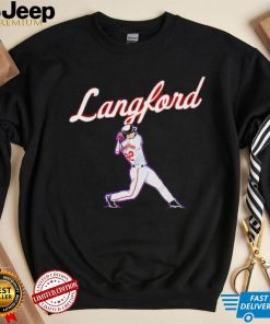 Texas Rangers Wyatt Langford Slugger Swing shirt