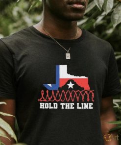 Texas Razor Wire Hold The Line Flag Shirt