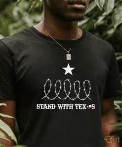 Texas Razor Wire – Stand With Texas Heart Shirt