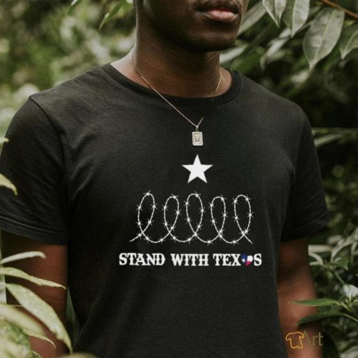 Texas Razor Wire – Stand With Texas Heart Shirt