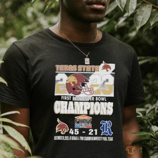 Texas State 2023 First Responder Bowl ChampionsTee Shirt