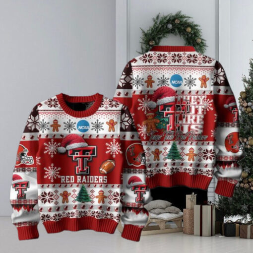 Texas Tech Red Raiders Football They Not Like Us Christmas Ugly Sweater