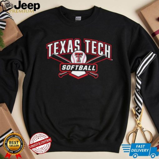 Texas Tech Red Raiders cross bats softball logo shirt