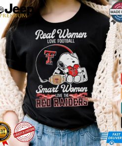 Texas Tech Red Raiders x Snoopy Real Women Love Football Smart Women Helmet 2024 Shirt