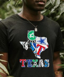 Texas sports teams Stars Cowboys Rangers Mavericks shirt