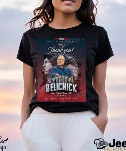 Thank You Bill Belichick Head Coach 2000 – 2023 New England Patriots Six Time Super Bowl Champion T Shirt