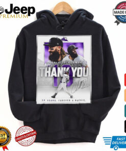 Thank You Charlie Blackmon 14 Years Forever A Rookie Signature Shirt