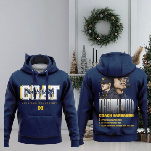 Thank You, Coach Jim Harbaugh Michigan Wolverines Hoodie