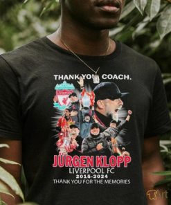 Thank You, Coach Jurgen Klopp 2015 2024 Liverpool Thank You For The Memories Signature Shirt