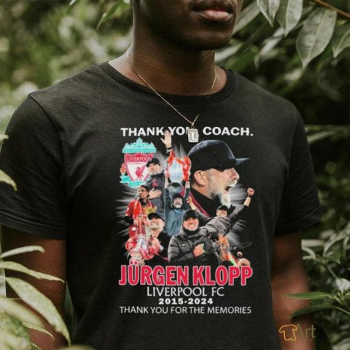 Thank You, Coach Jurgen Klopp 2015 2024 Liverpool Thank You For The Memories Signature Shirt