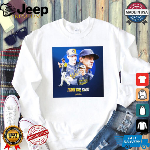 Thank You, Craig Counsell Milwaukee Brewers MLB Player Poster t shirt