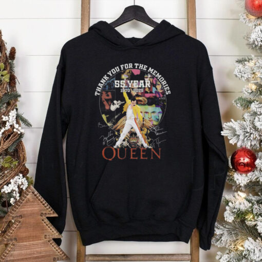 Thank You For The Memories 55 Years 1970 2025 The Queen Band T Shirt