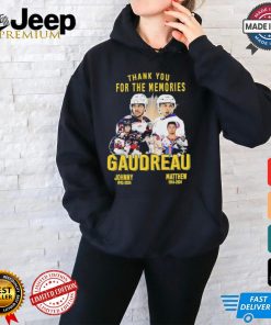 Thank You For The Memories Johnny Gaudreau And Matthew Gaudreau Shirt