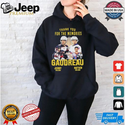 Thank You For The Memories Johnny Gaudreau And Matthew Gaudreau Shirt