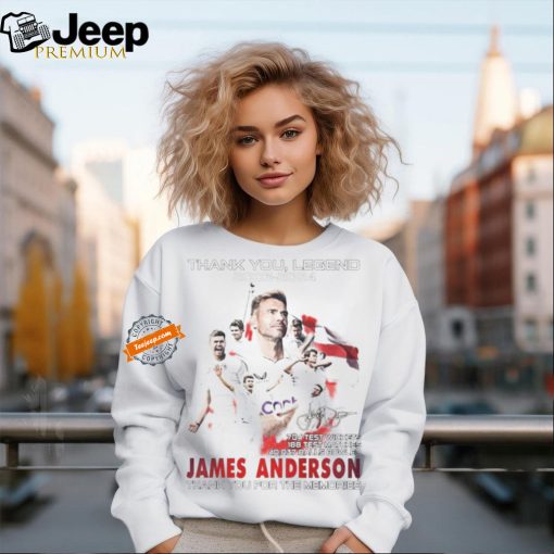 Thank You Legend 2003 2024 James Anderson signature thank you for the memories shirt