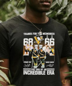 Thanks for the memories Jaromir Jagr Mario Lemieux The end of an Incredible Era signatures shirt