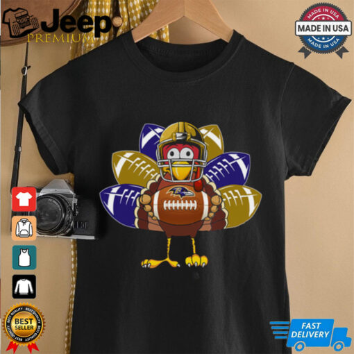 Thanksgiving Turkey Baltimore Ravens T Shirt