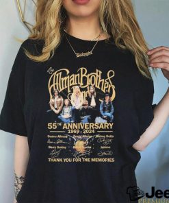 The Allman Brothers 55th Anniversary 1969 2024 Thank You For The Memories Signatures Shirt