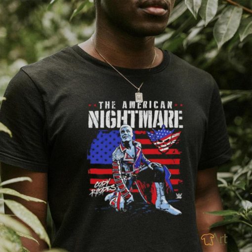 The American Nightmare Cody Rhodes grungeAmerican flag shirt