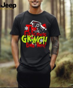 The Atlanta Falcons Grinch Lives Here Christmas shirt