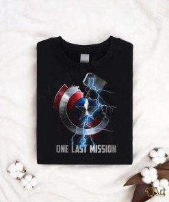 The Avengers Thor Hammer And Captain America’s Shield One Last Mission T Shirt