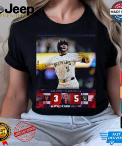 The Brewers mount an epic comeback to even up the 2024 NL WildCard Series Shirt