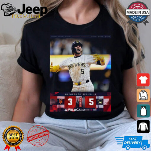 The Brewers mount an epic comeback to even up the 2024 NL WildCard Series Shirt