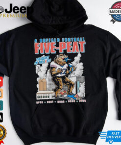 The Buffalo Bills Football Five Peat The Beast Of The East 2024 Mascot T Shirts