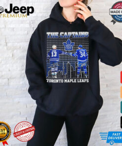 The Captains Mats Sundin And Auston Matthews Toronto Maple Leafs Signatures Shirt