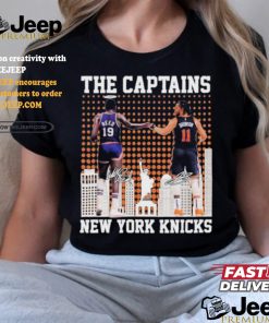 The Captains Willis Reed And Jalen Brunson New York Sports Teams Signatures Shirt