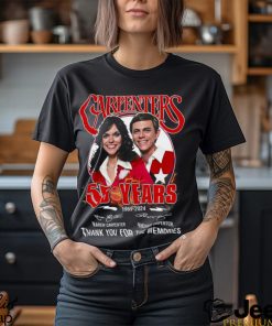 The Carpenters 55 Years 1969 2024 Thank You For The Memories T Shirt