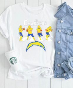 The Chargers outline player Los Angeles Chargers football logo 2024 shirt