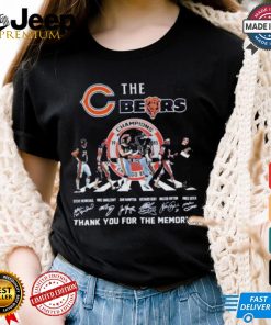 The Chicago Bears Champions Thank You For The Memories T Shirt