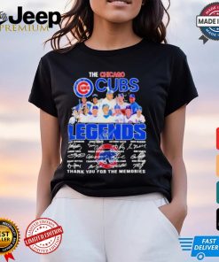 The Chicago Cubs Legends Thank You For The Memories T Shirt