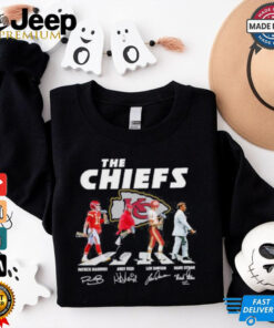 The Chiefs Abbey Road Andy Reid Patrick Mahomes Len Dawson And Hank Stram Signatures Shirt