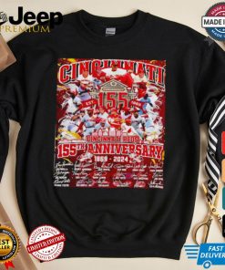 The Cincinnati Reds 155th anniversary 1869 2024 signatures shirt