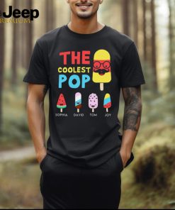 The Coolest Dad Funny Ice Cream Personalized Custom T Shirt