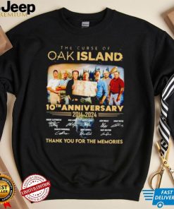 The Curse of Oak Island 10th anniversary 2014 2024 thank you for the memories shirt