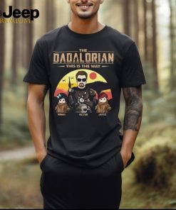 The Dadalorian This Is The Way Personalized Shirt Custom Tatooine Background With Kids shirt