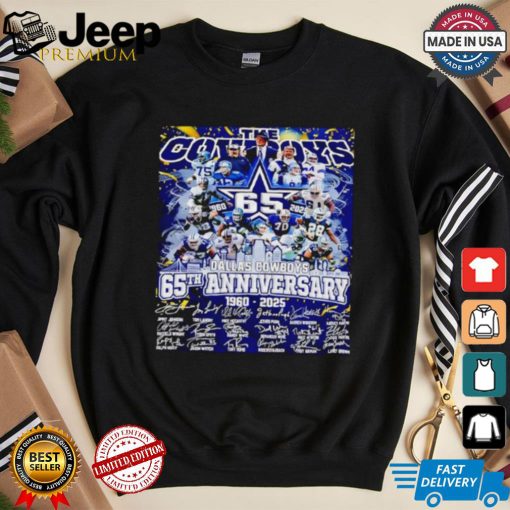 The Dallas Cowboys 65th anniversary 1960 2025 signatures shirt