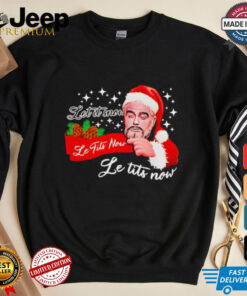 The Dude Santa let it snow le tits now shirt