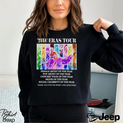 The Eras Tour 1989 2024 thank you for the music and memories shirt