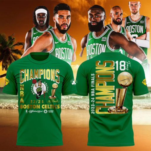 The Final 2023 2024 NBA Champions Boston Celtics Different Here 3D T Shirt – Green